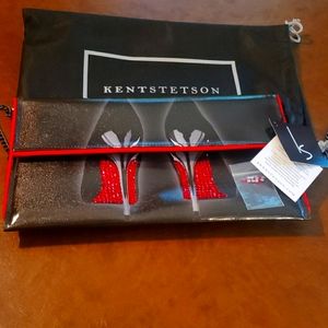 Kent Stetson Crystal Heels Handbag. NWT
